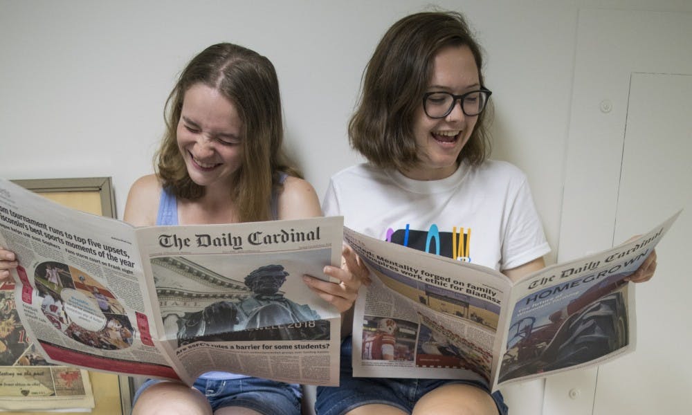 Managing Editor Samantha Nesovanovic and Editor-in-Chief Sammy Gibbons hope new UW-Madison students find their group to nest in in order to make campus feel a little smaller &mdash; we would love for that to be The Daily Cardinal.