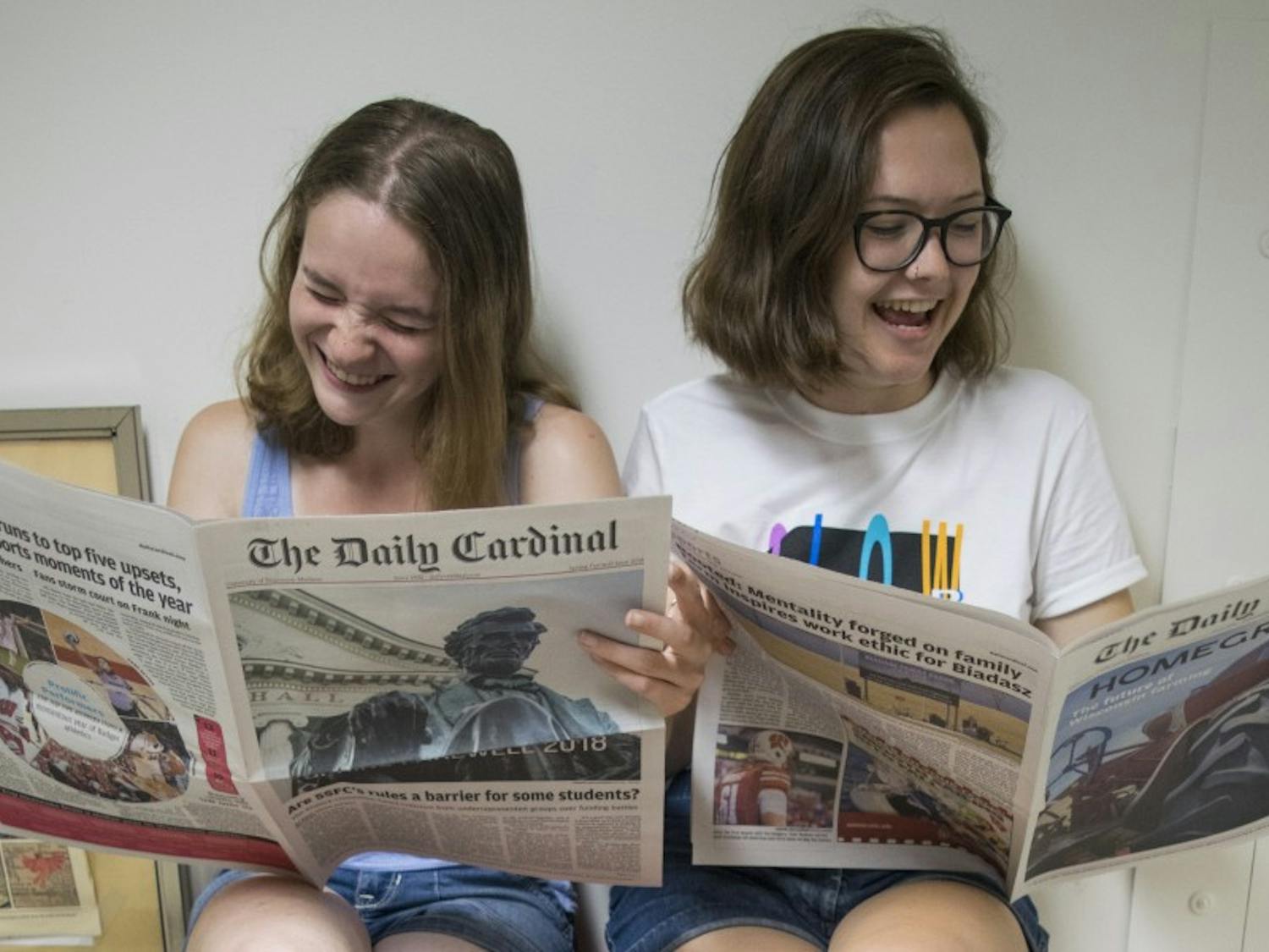 Managing Editor Samantha Nesovanovic and Editor-in-Chief Sammy Gibbons hope new UW-Madison students find their group to nest in in order to make campus feel a little smaller — we would love for that to be The Daily Cardinal.