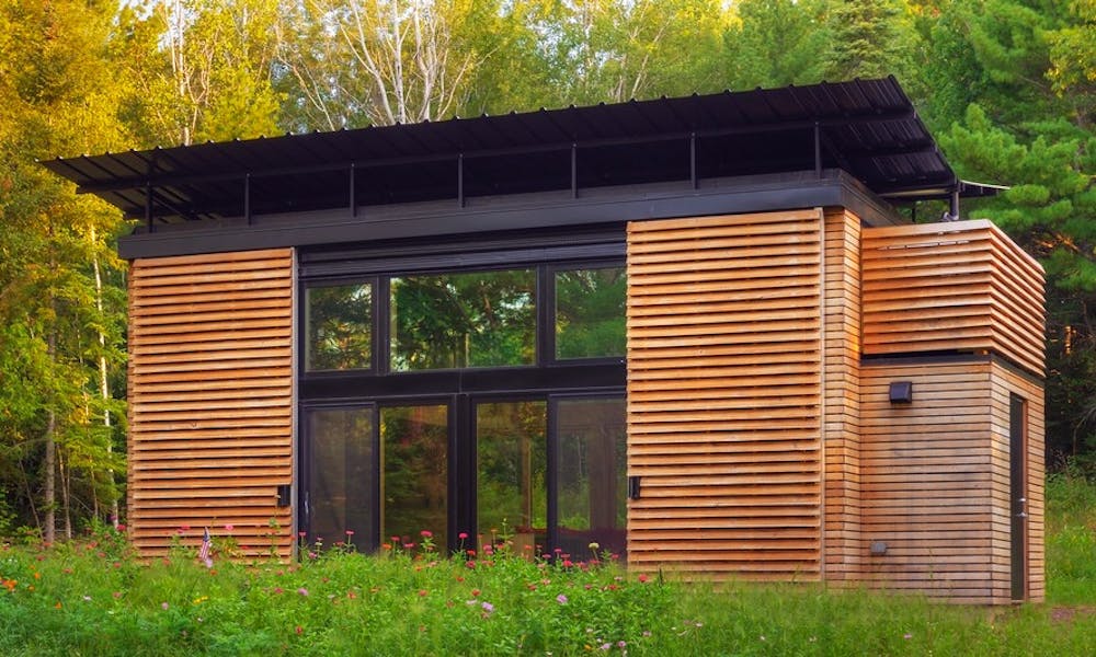 Bill Yudchitz and his son Dan designed and built the award-winning Experimental Dwelling for a Greener Environment.