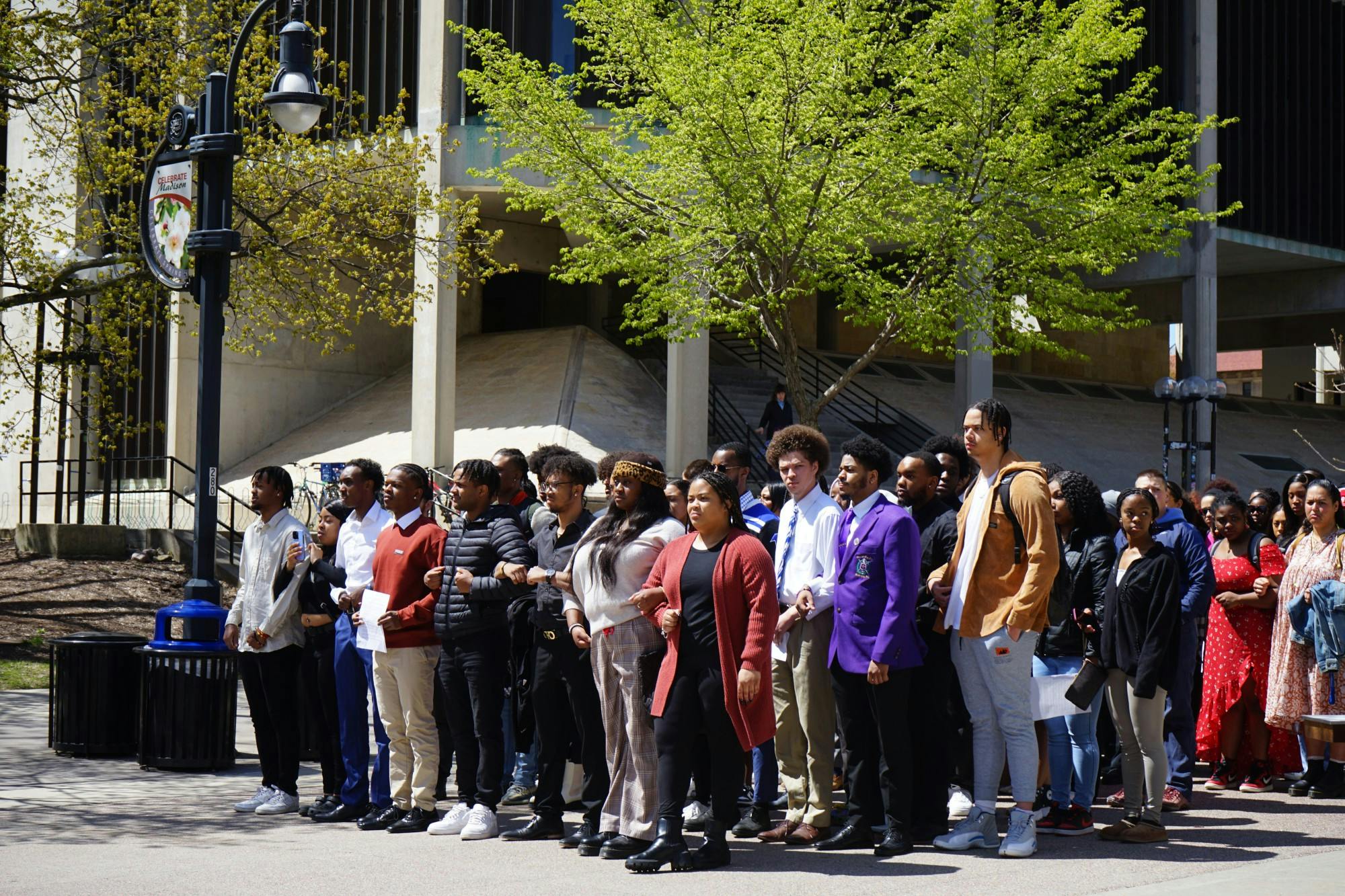 PHOTOS: UW-Madison students lead silent demonstration and march in response to racist video 