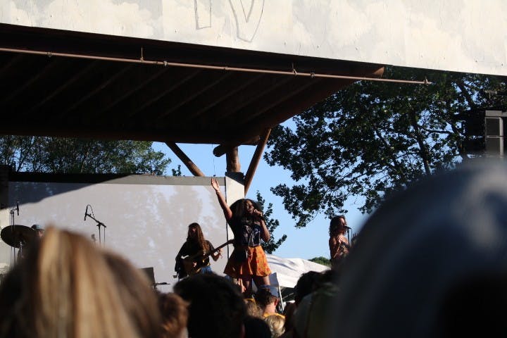 Noname followed suit at the IV stage on Saturday, bringing one of the most fun and bubbly sets of the weekend.&nbsp;