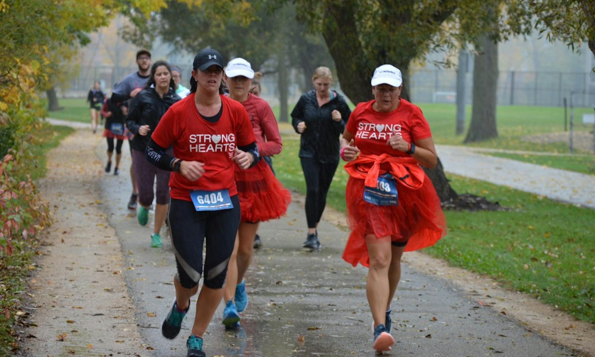 Cardiac Campus'&nbsp;Red Tutu Trot 5K at the Howard Temin Lakeshore Path raised over $9,000 that will fund the CPR training of UW-Madison students.