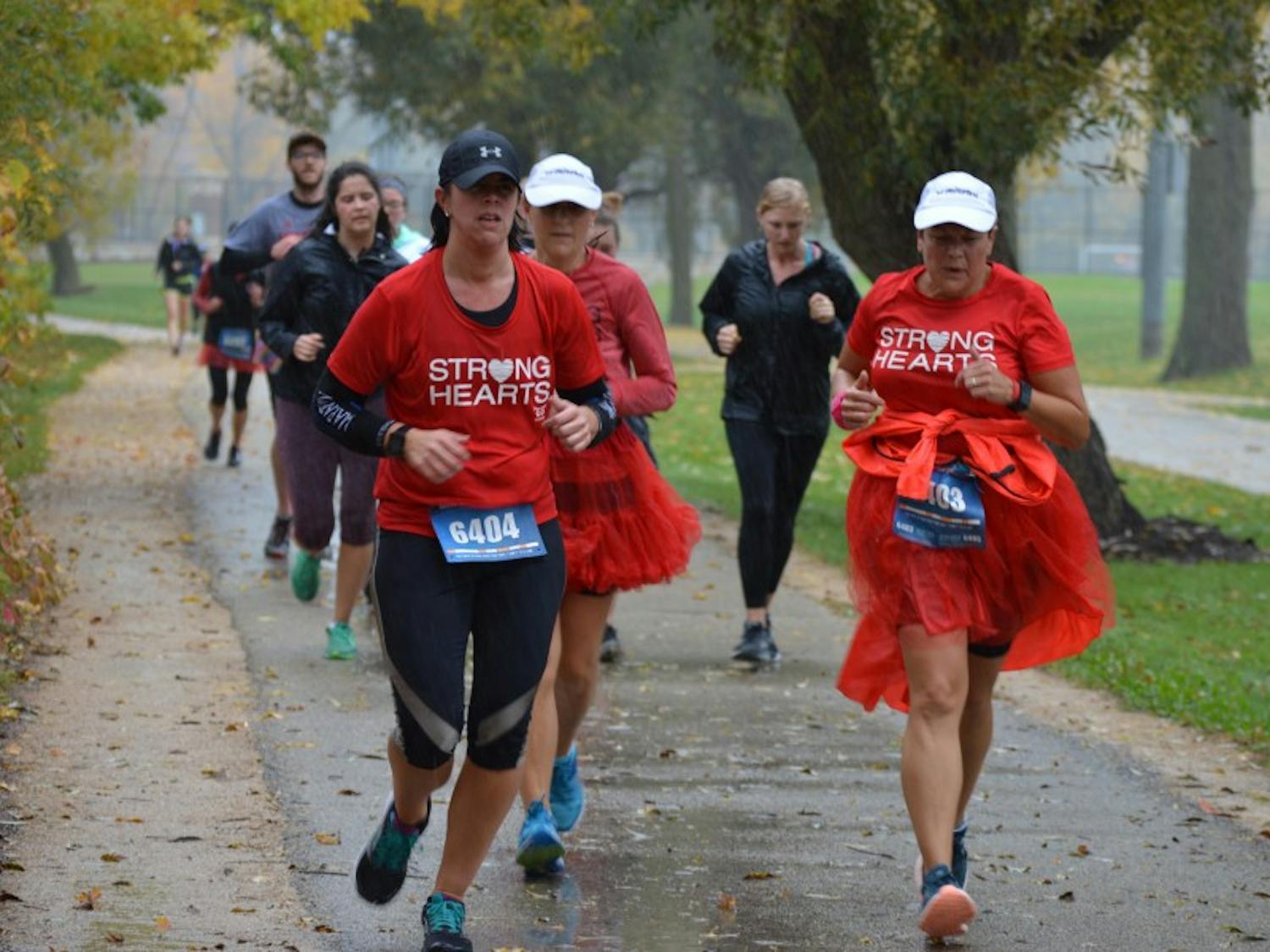 Cardiac Campus'&nbsp;Red Tutu Trot 5K at the Howard Temin Lakeshore Path raised over $9,000 that will fund the CPR training of UW-Madison students.