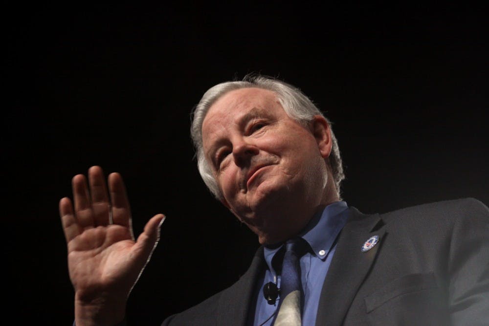 Joe Barton pictured singing “You’re Welcome” to Congress concerning the release of his nudes.
