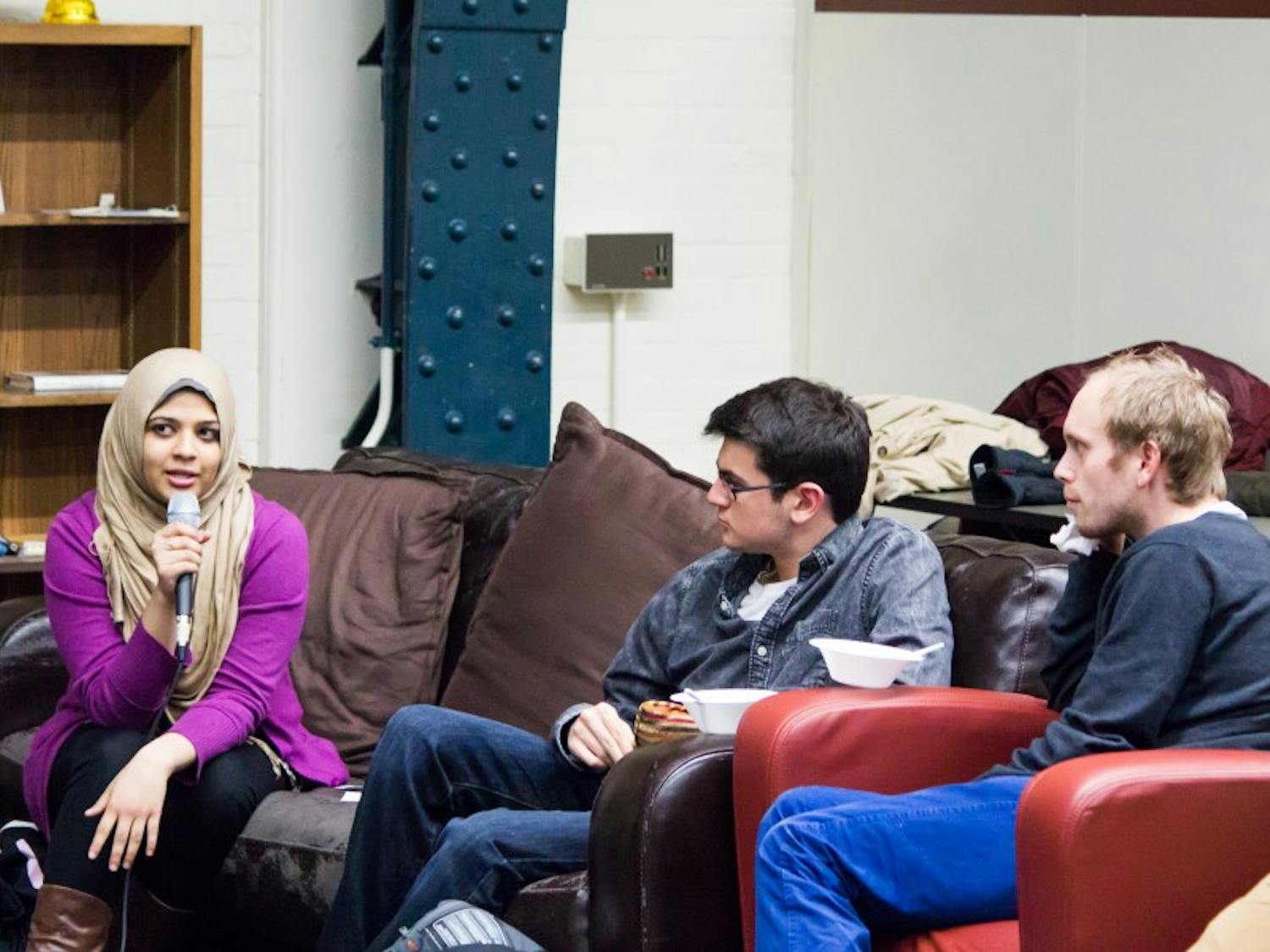 The Muslim Student Association celebrated the beginning of Islam Appreciation Week with a social in the Red Gym, where they discussed Islam.