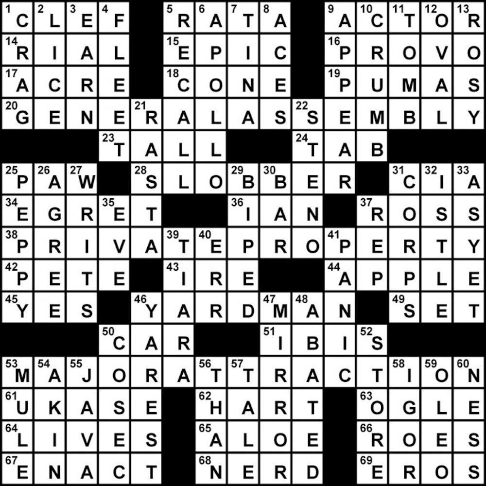 Crossword Solution - 02/07/2012