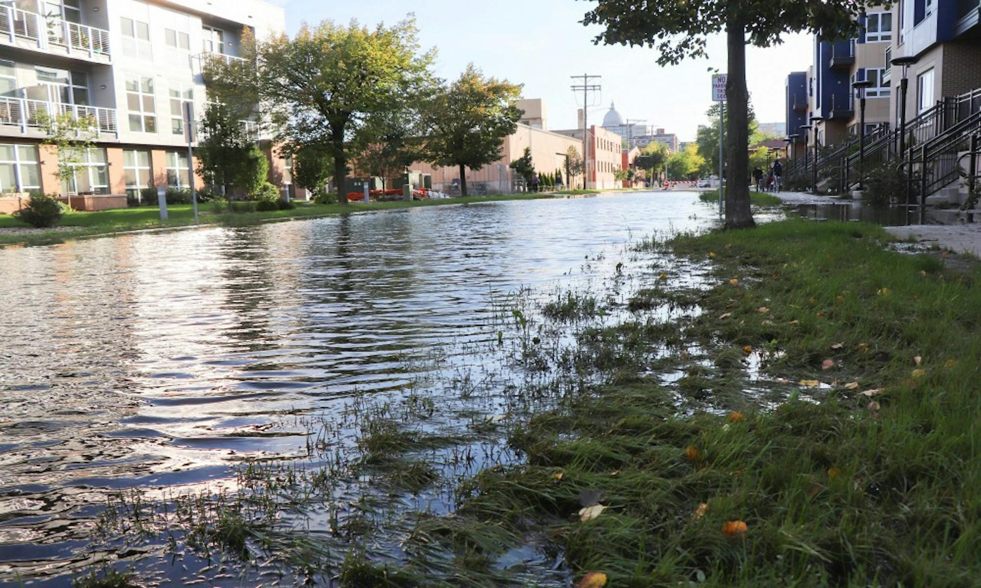 Madison city officials and the National Weather Service warned of flash flooding as forecasts predict several days of rain.