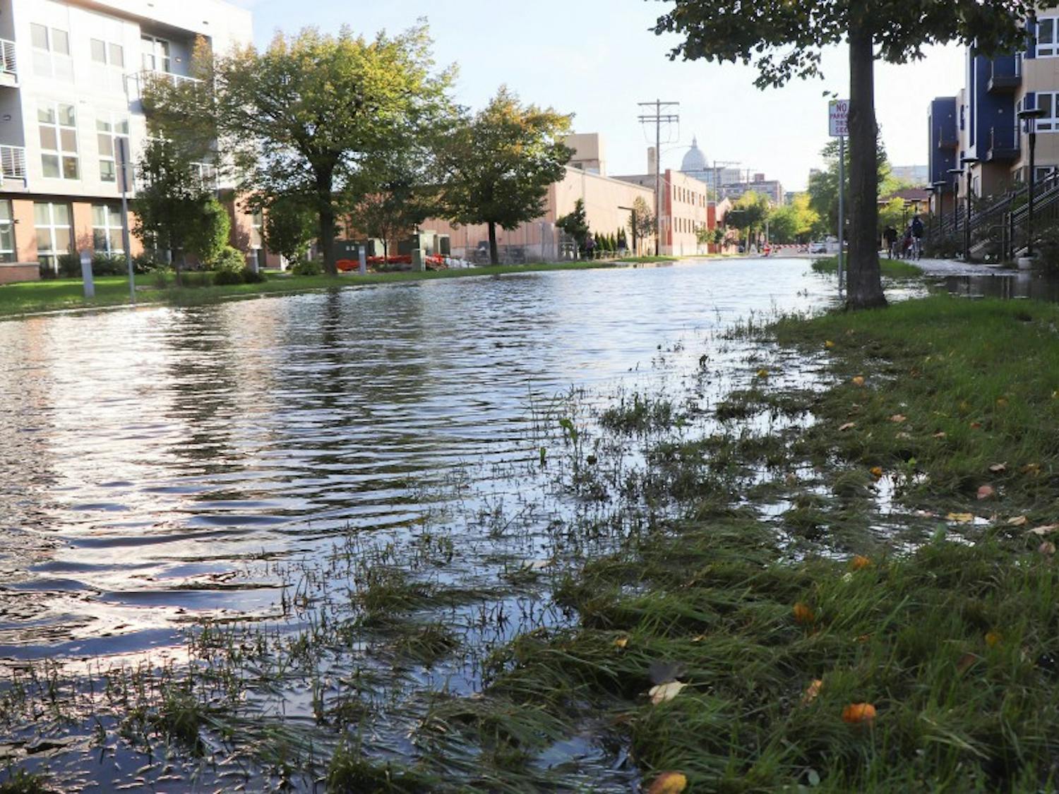 Madison city officials and the National Weather Service warned of flash flooding as forecasts predict several days of rain.