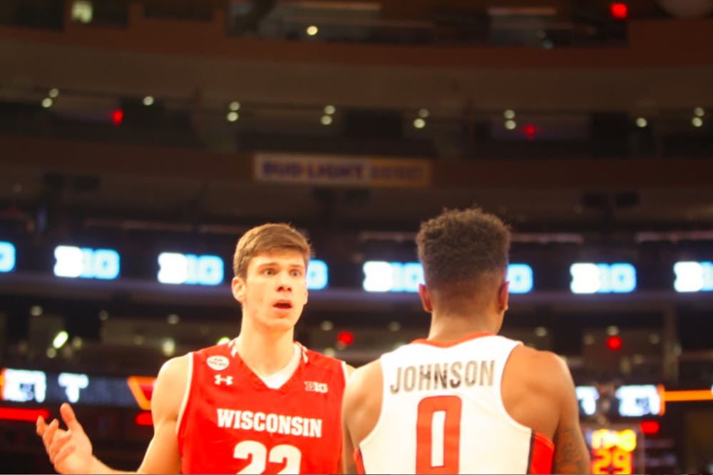 Despite this moment of frustration after a questionable call,&nbsp;Ethan Happ stole the show right around the corner from Broadway.&nbsp;