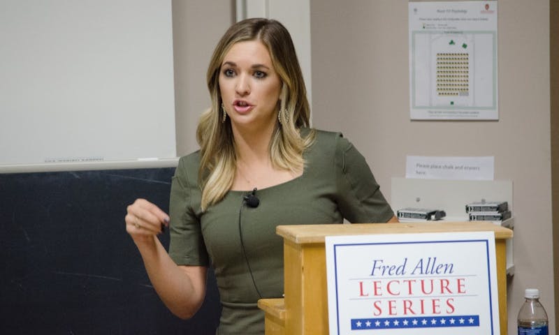 Conservative author and pundit Katie Pavlich visited campus Tuesday to speak about second amendment rights and gun use for self-defense. 