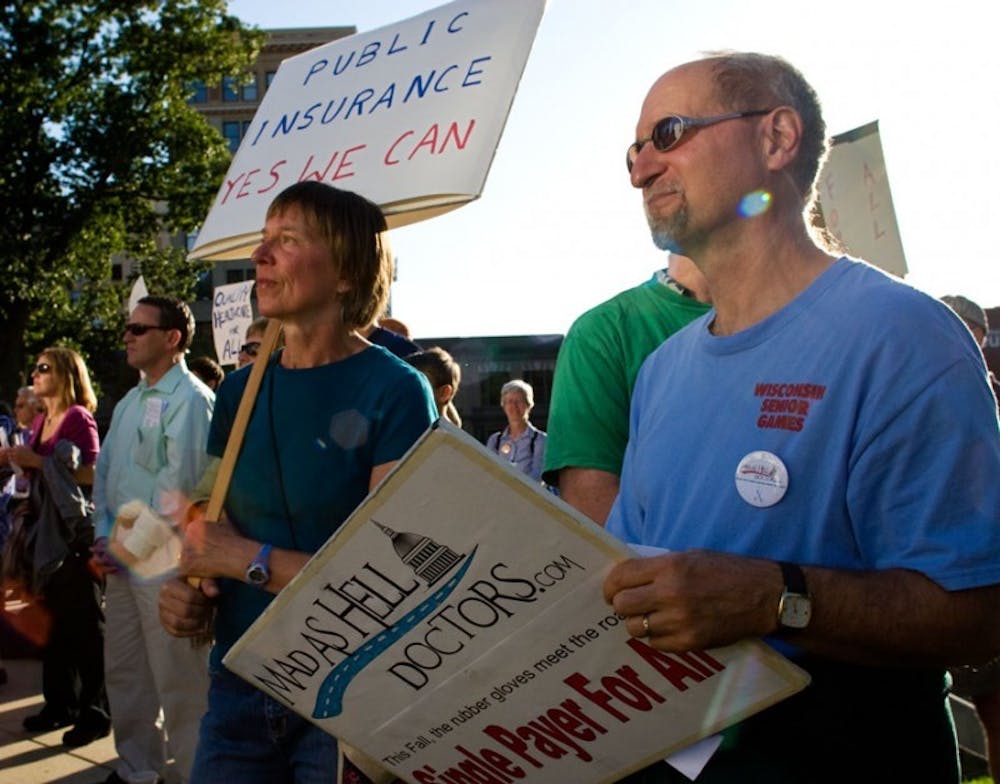 Protestors call for single-payer health-care plan at Capitol rally