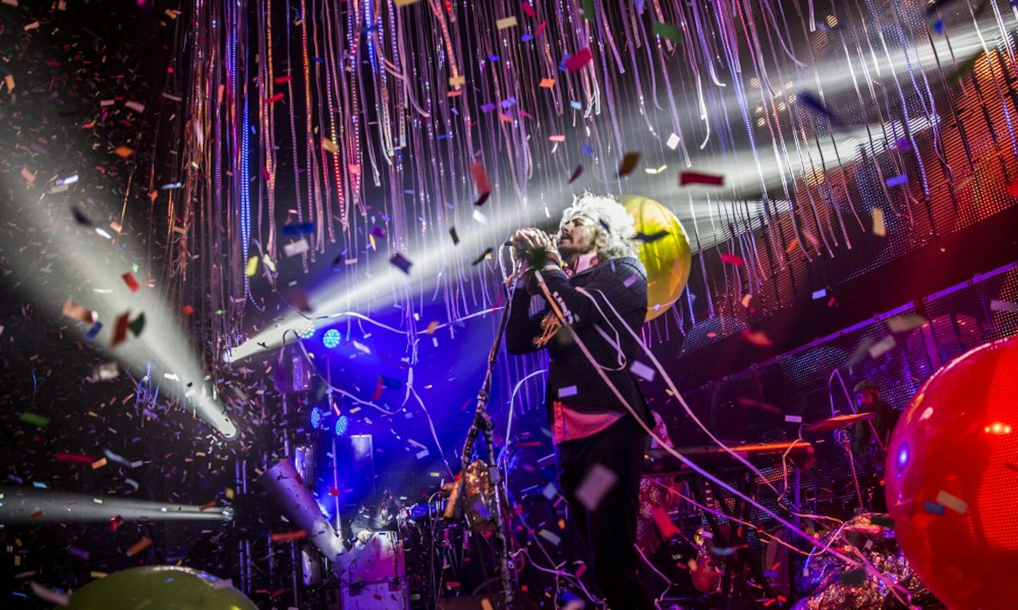 The&nbsp;Flaming Lips' frontman&nbsp;Wayne Coyne&nbsp;performing a mind-bending set at the Orpheum on Friday.