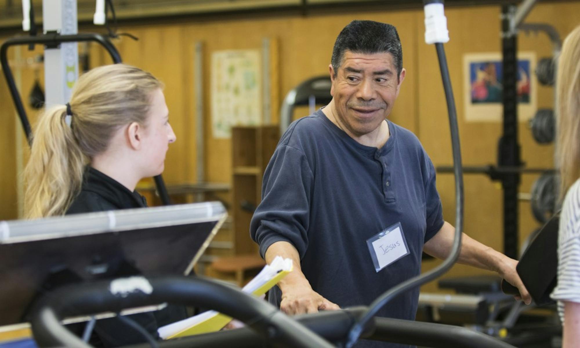 UW-Madison students coach Adapted Fitness program clients using&nbsp;exercise regiments tailored to the individual abilities of each person.