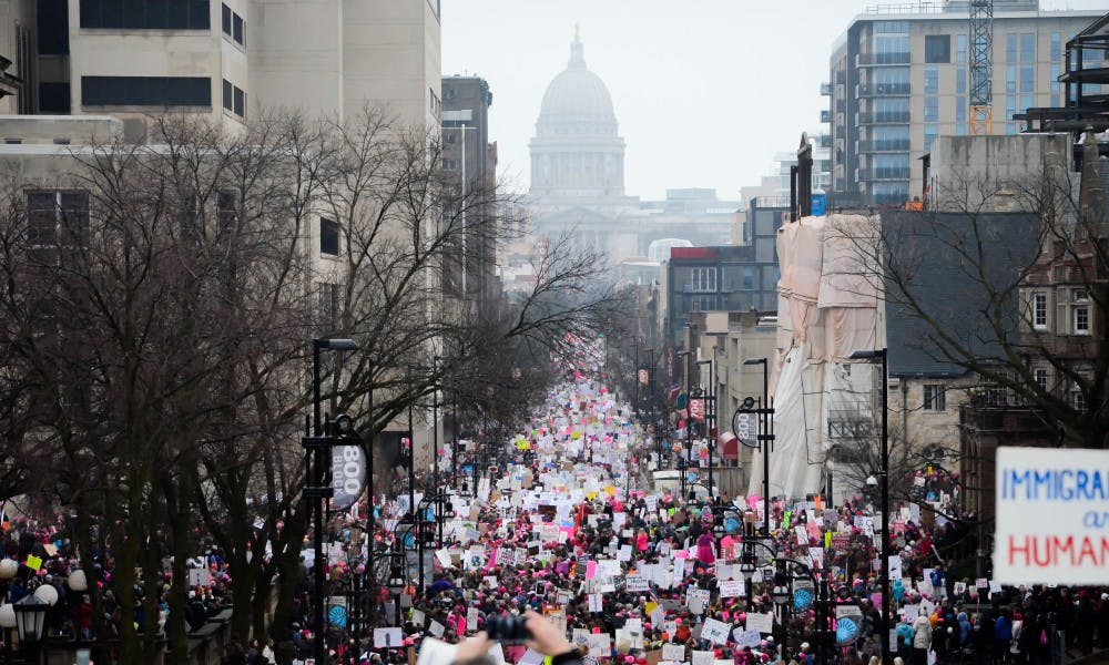 One of the themes of the Madison Women's March in January was combating sexual assault.&nbsp;