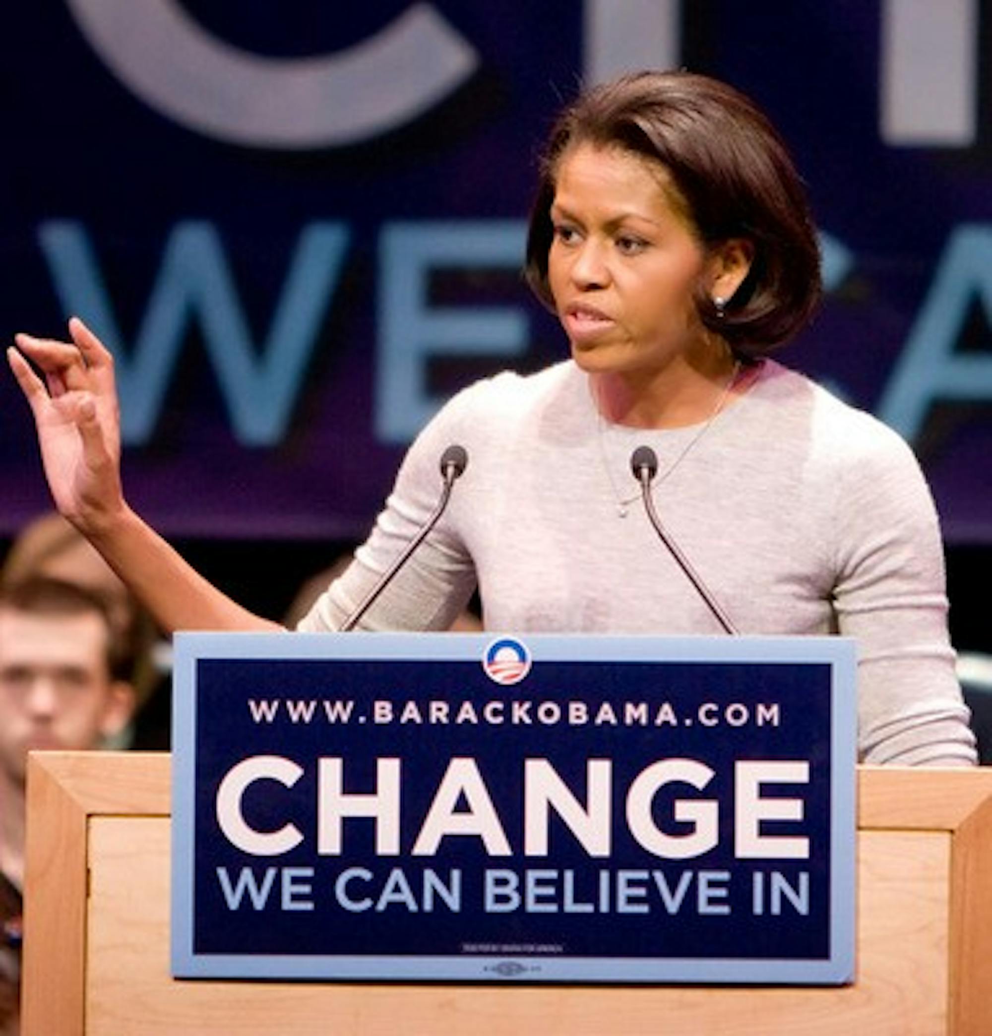 Michelle Obama speaks on national struggles