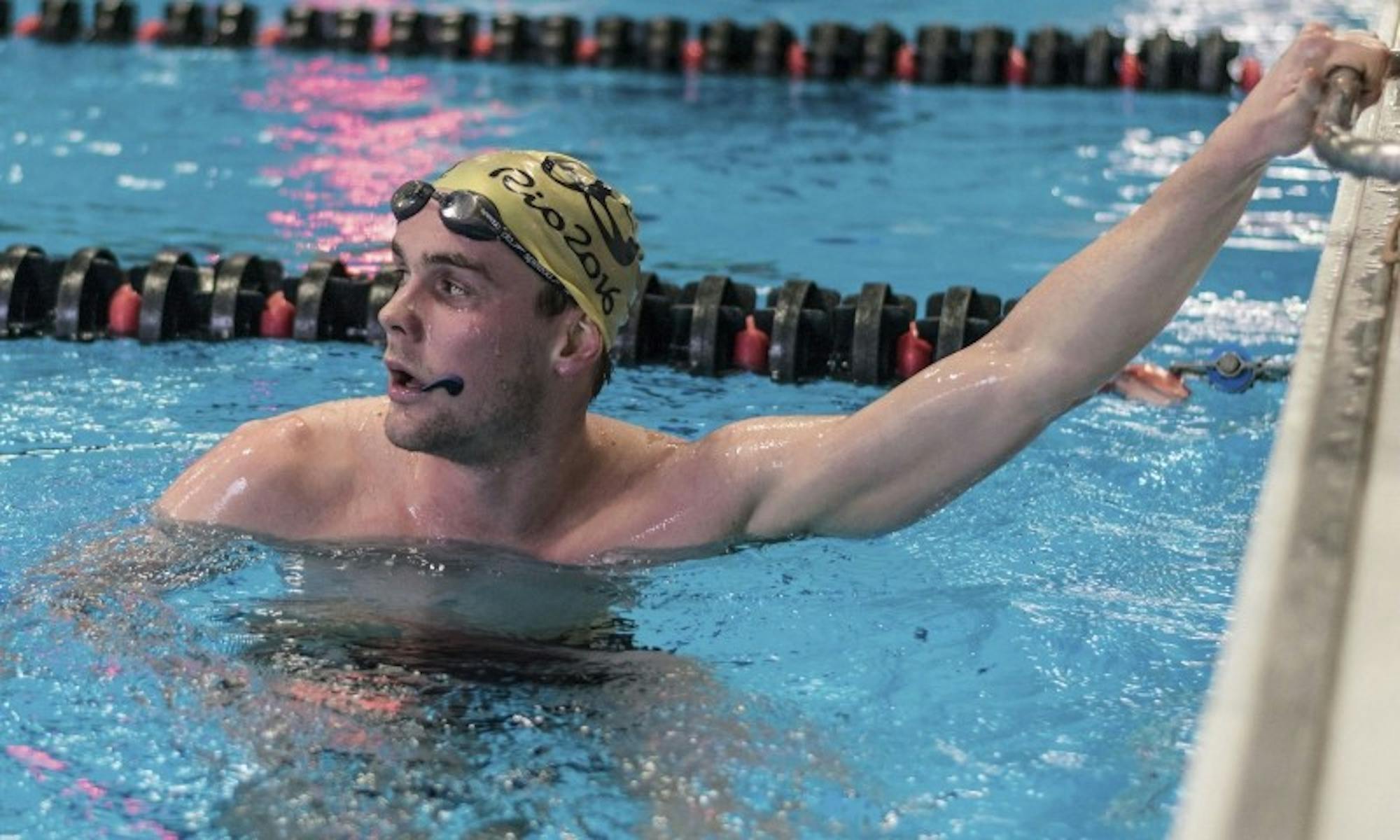 Matt Hutchins will trade in his red and white swim cap for a black and blue one when he represents New Zealand in Rio.