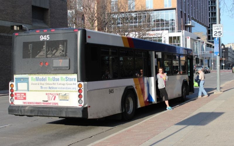 Buses transport students around Madison