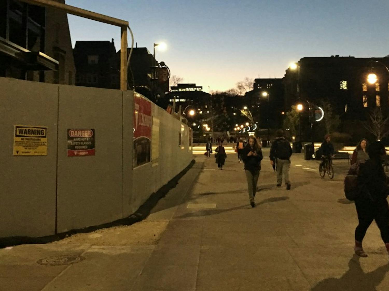 The city will decide Friday on which piece of art will fill parts of Library Mall.