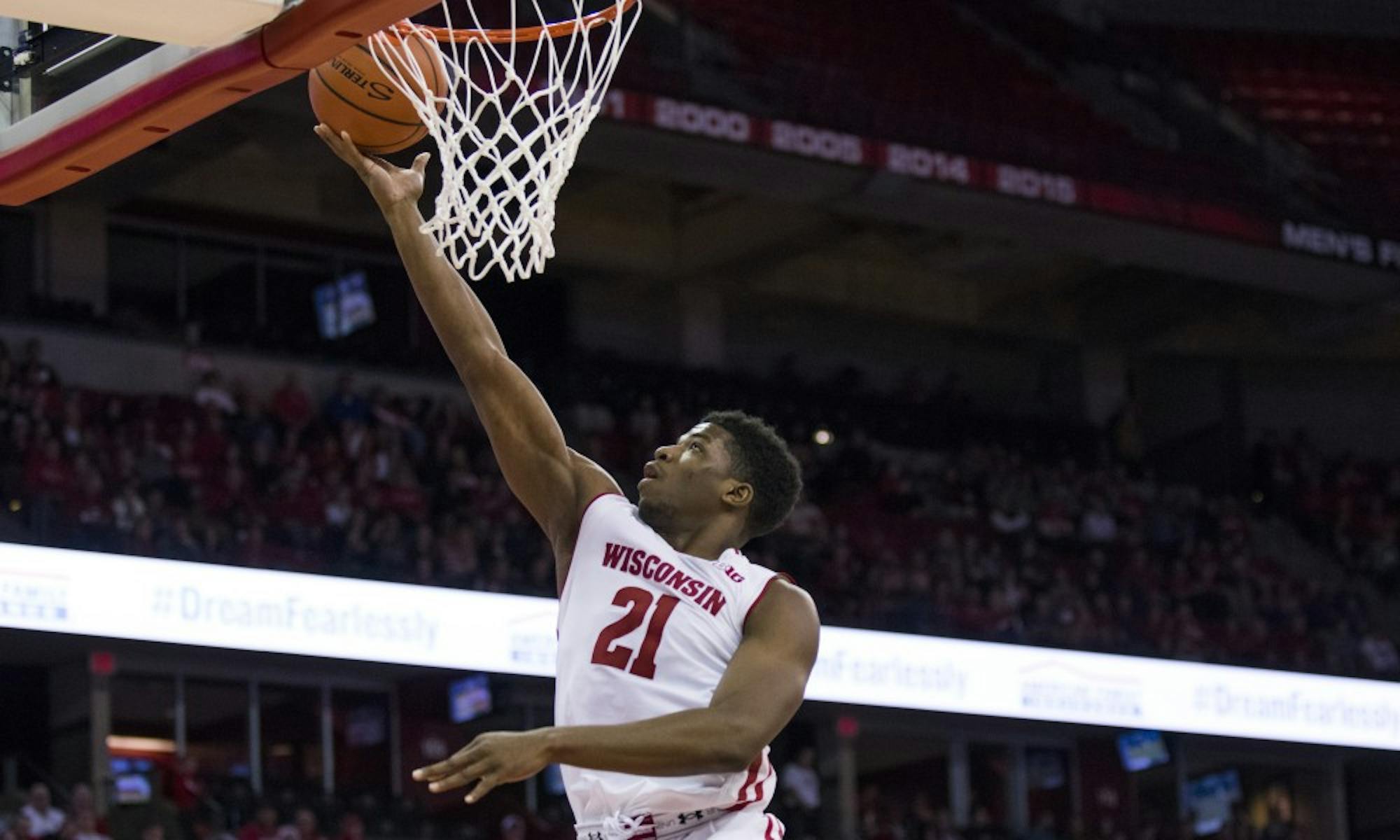 Senior forward Khalil Iverson scored two key baskets to start the first half and played a jack-of-all-trades role in the win over Rutgers.