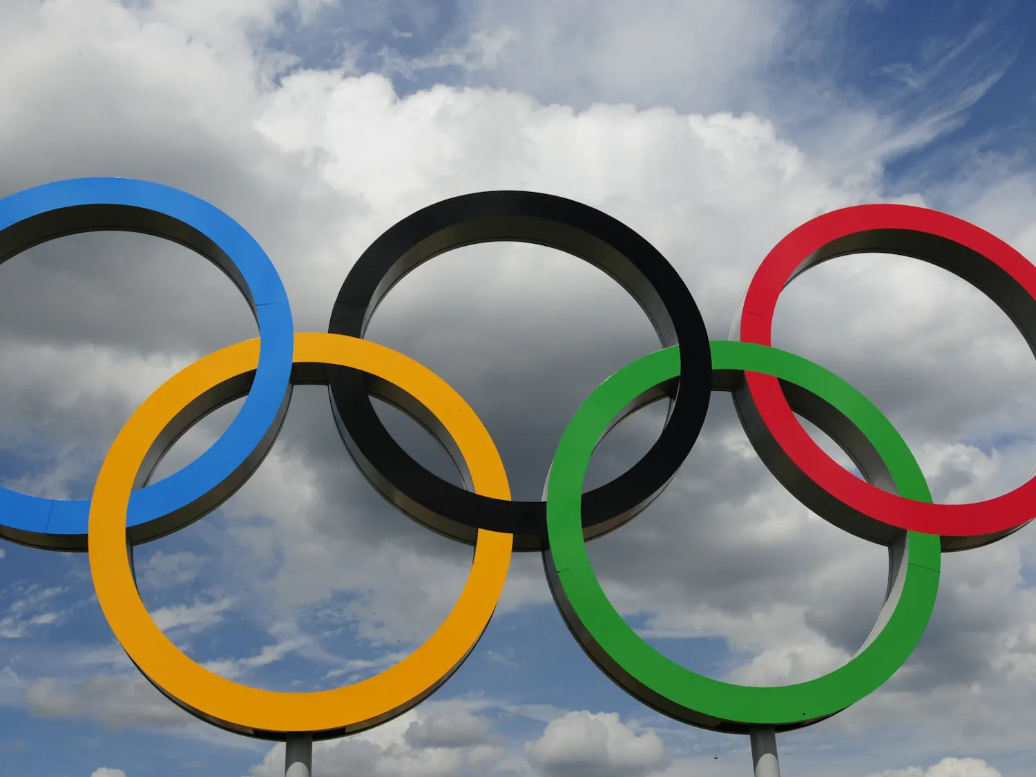 Photo of the Olympic Rings.