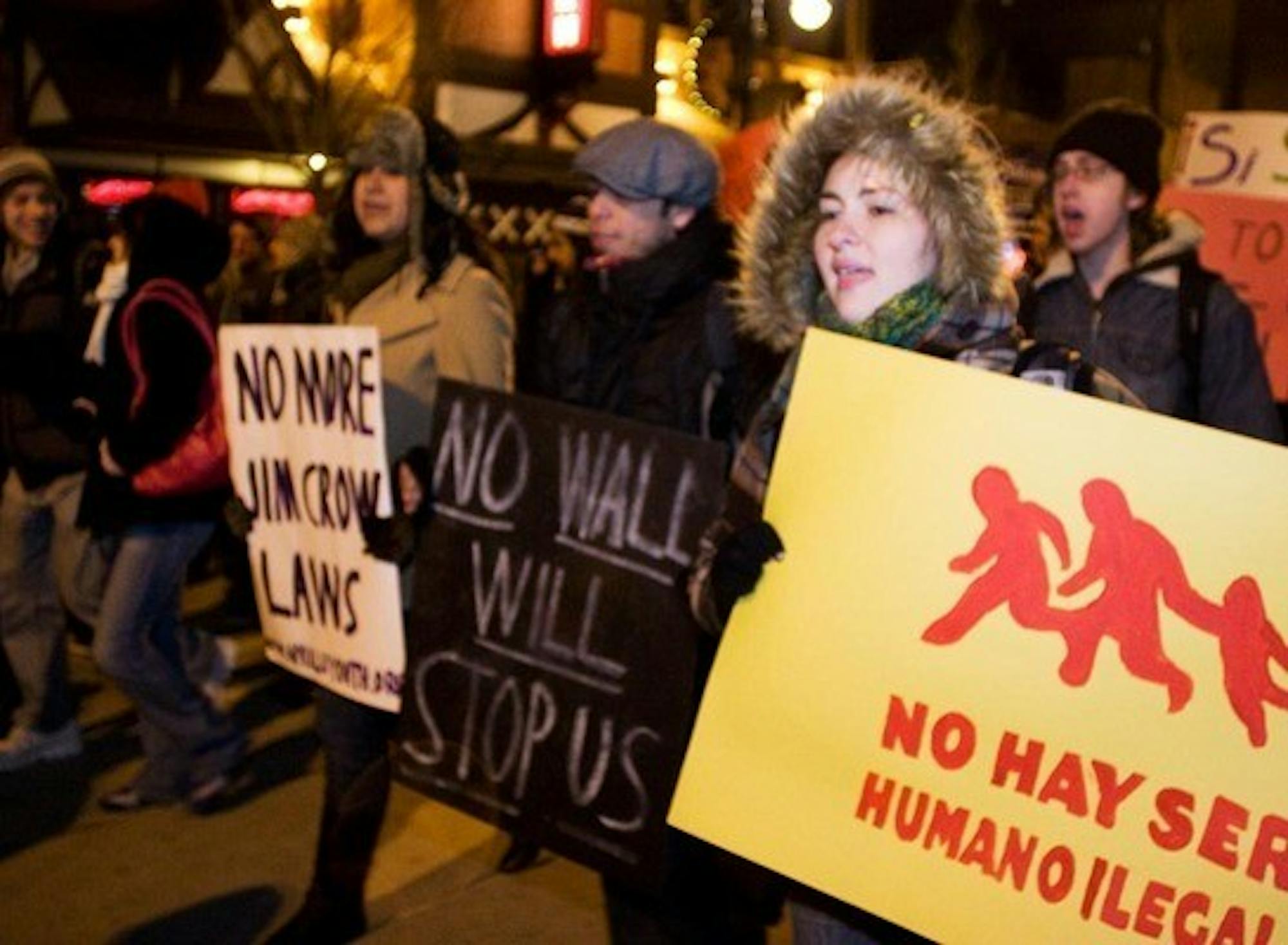 Student organizations march in support of immigrant rights