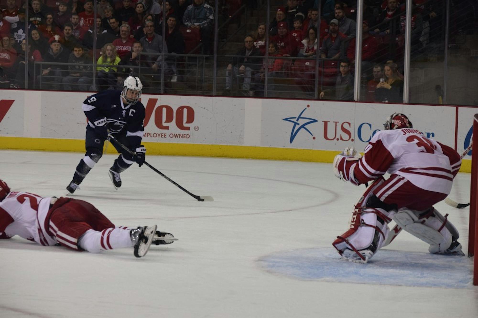 Badger defensemen are often left hung out to dry in their own zone.&nbsp;