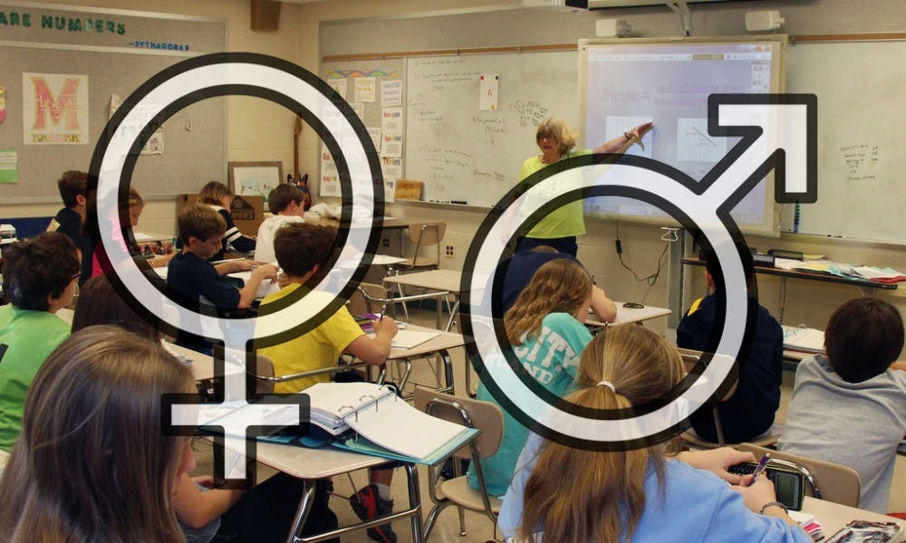 Young students are taught gender stereotypes in some classrooms.