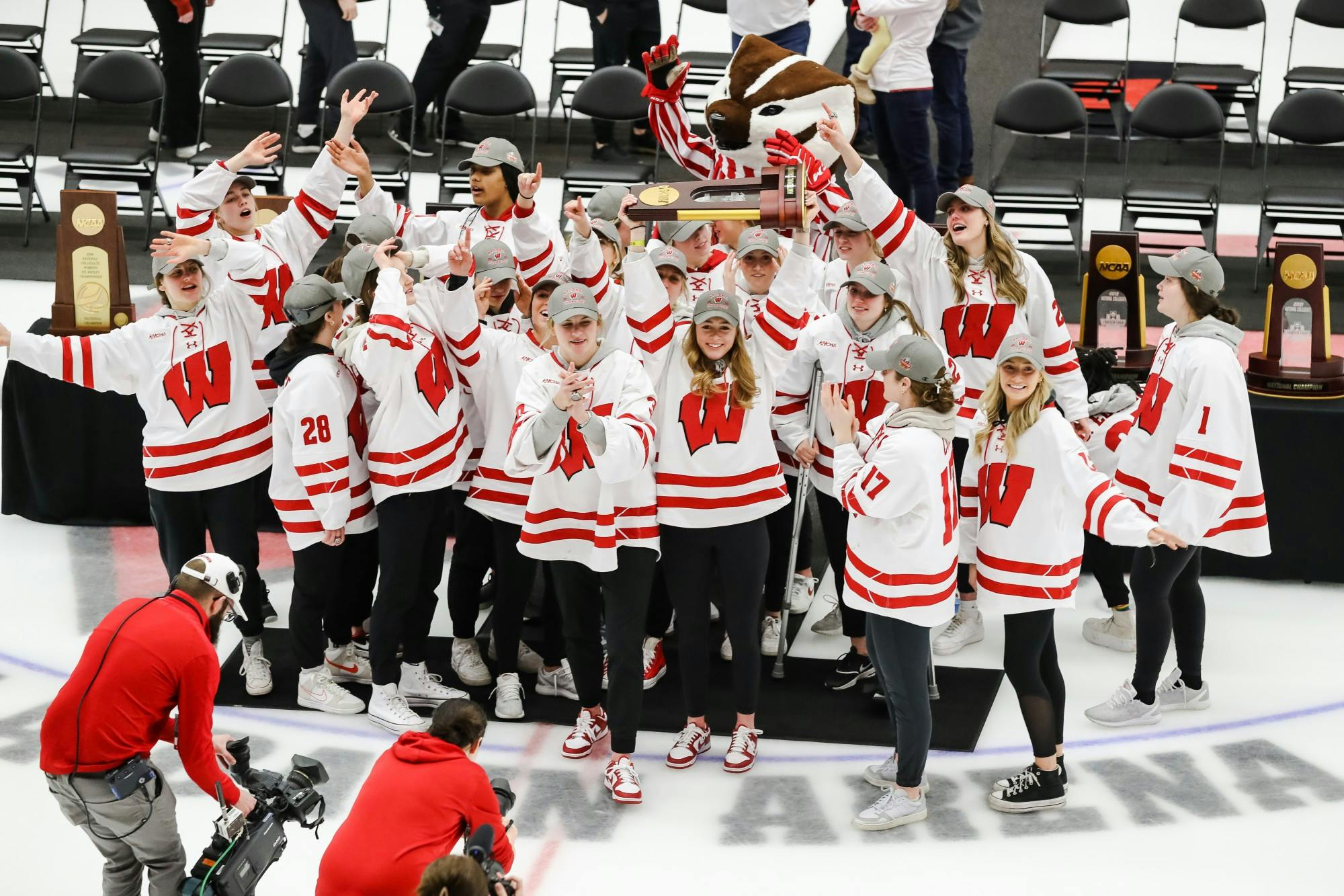 PHOTOS: Wisconsin women's hockey returns to Madison national champions