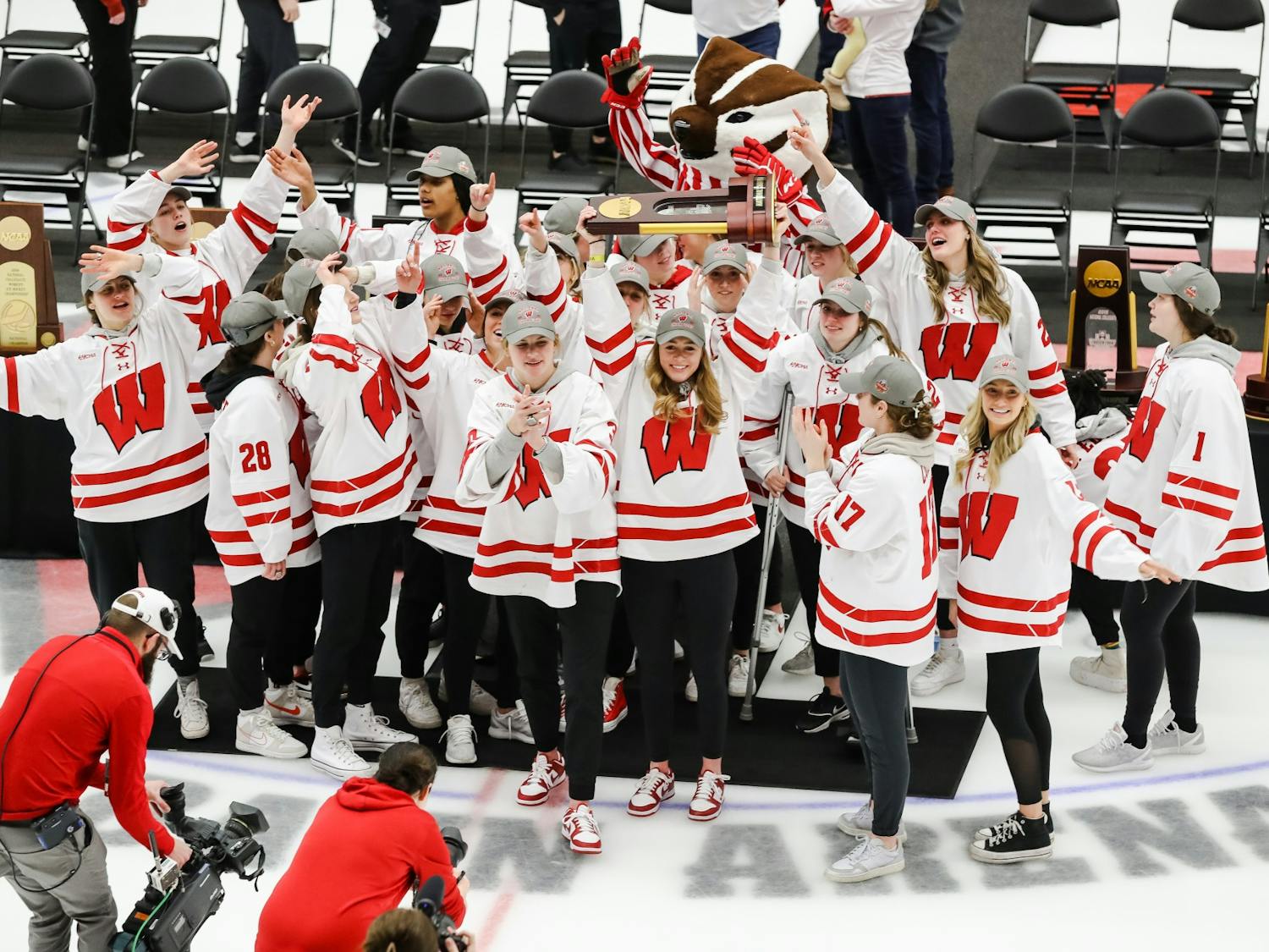 PHOTOS: Wisconsin women's hockey returns to Madison national champions