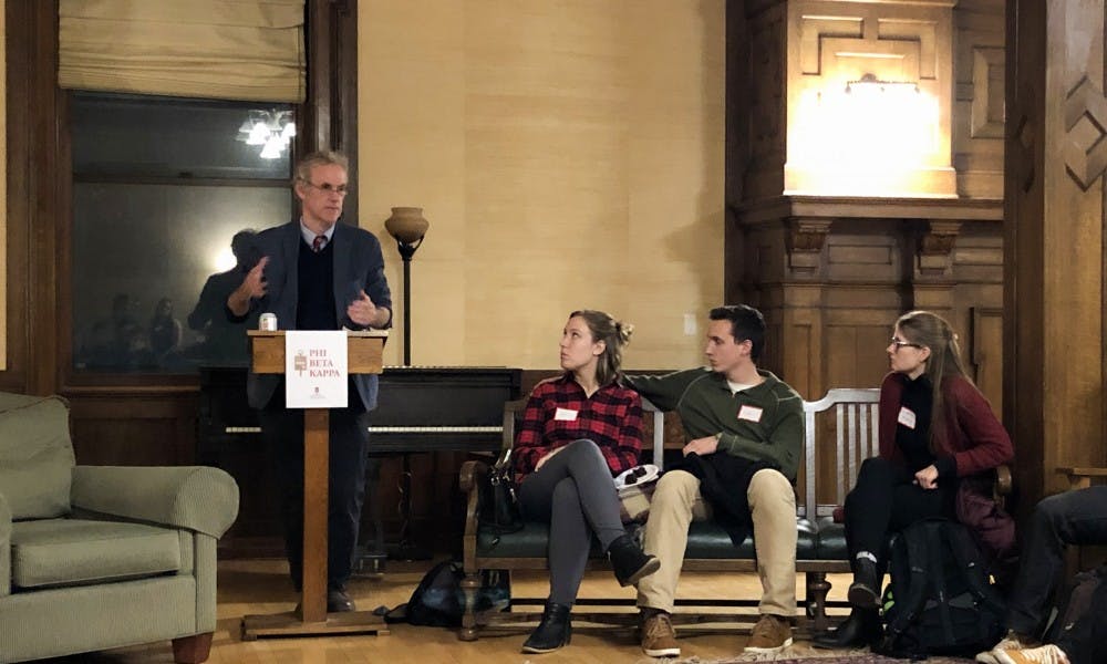 Professor Harry Brighouse discussed the importance of a fair campus climate at a&nbsp;lecture hosted by the Phi Beta Kappa&nbsp;Alpha Chapter of Wisconsin.