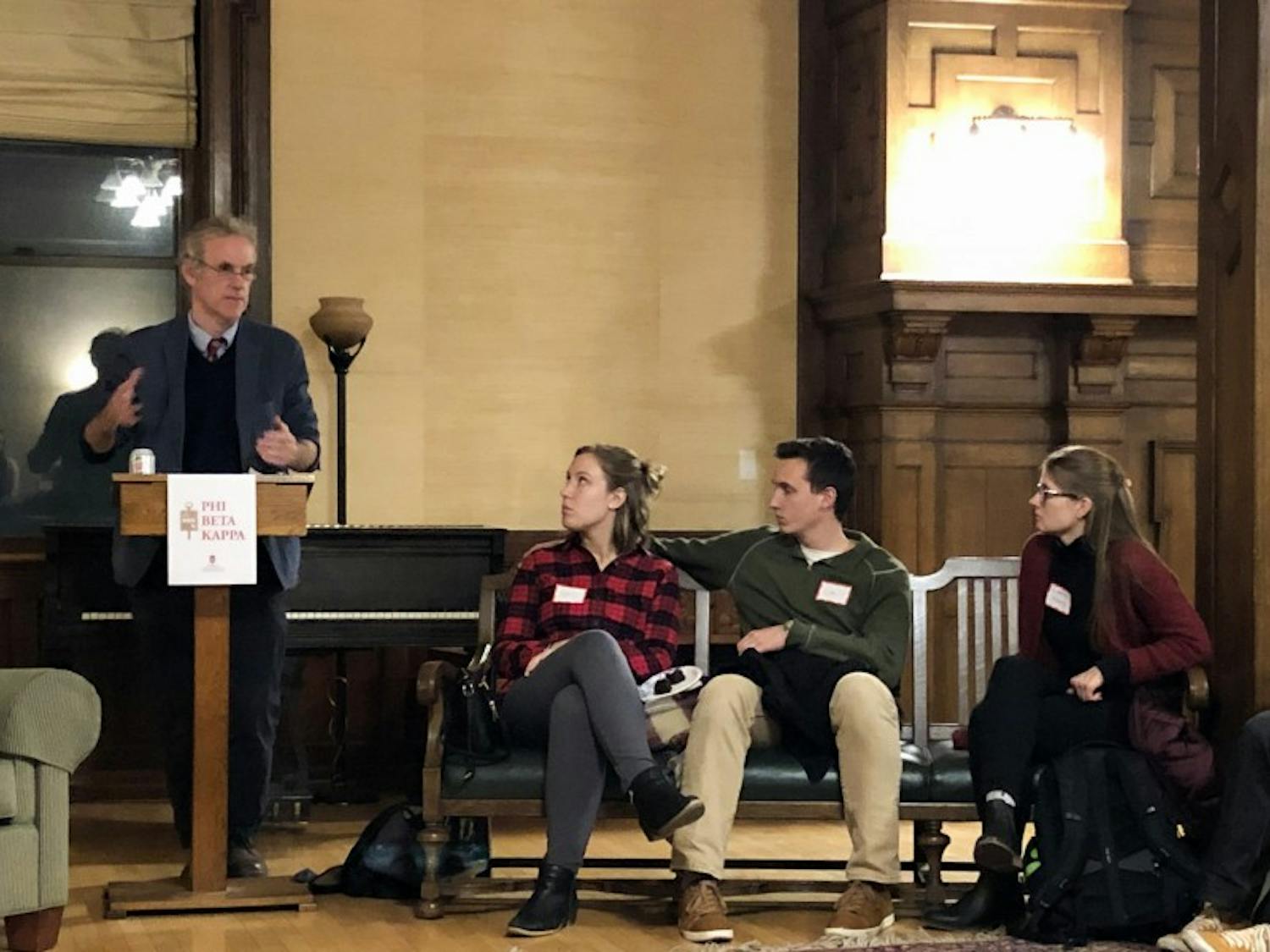 Professor Harry Brighouse discussed the importance of a fair campus climate at a&nbsp;lecture hosted by the Phi Beta Kappa&nbsp;Alpha Chapter of Wisconsin.