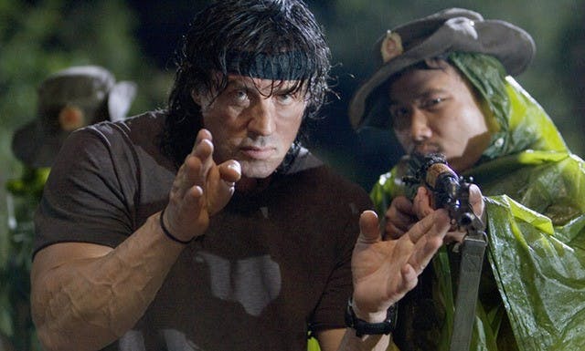 Aging 'Rambo' yields body count, not plot
