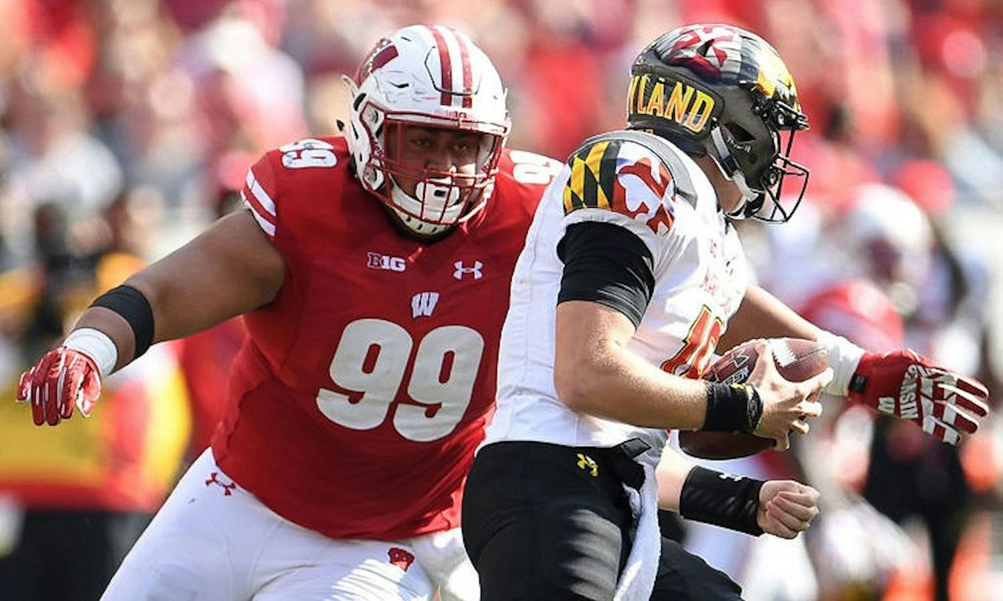 Senior nose tackle Olive Sagapolu was&nbsp;listed out for the season before Wisconsin's game before No. 21&nbsp;Penn State. Junior quarterback Alex Hornibrook is questionable after being in concussion protocol.