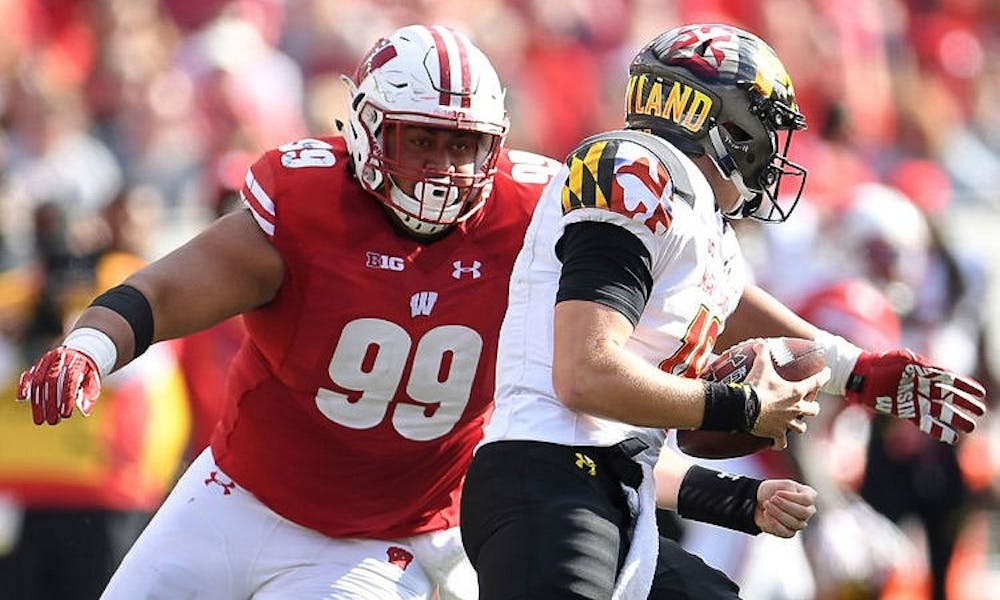 Senior nose tackle Olive Sagapolu was&nbsp;listed out for the season before Wisconsin's game before No. 21&nbsp;Penn State. Junior quarterback Alex Hornibrook is questionable after being in concussion protocol.