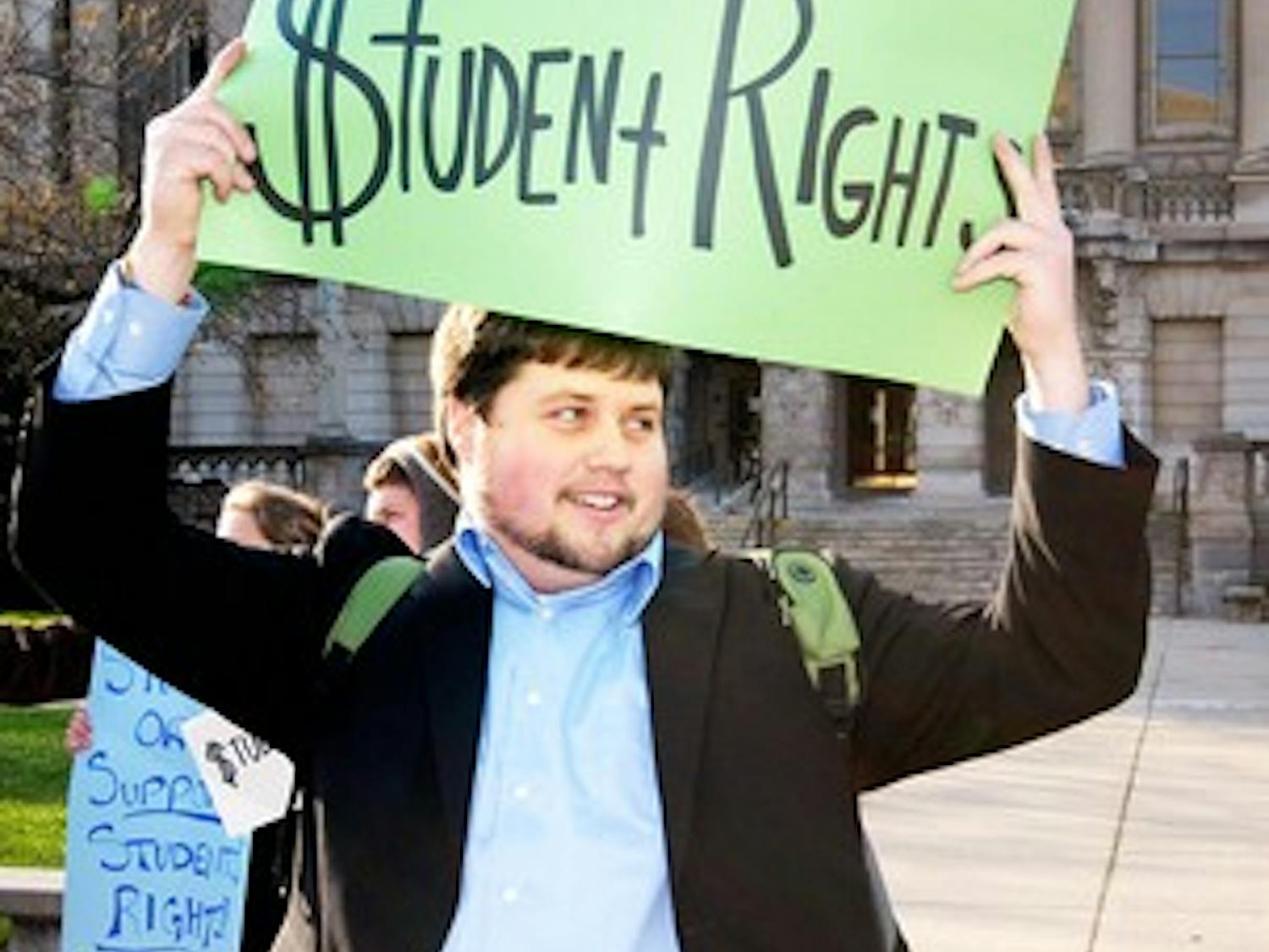 Students rally for rights in seg fee distribution
