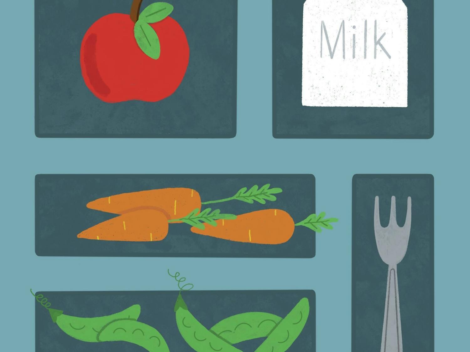 Dining hall food tray