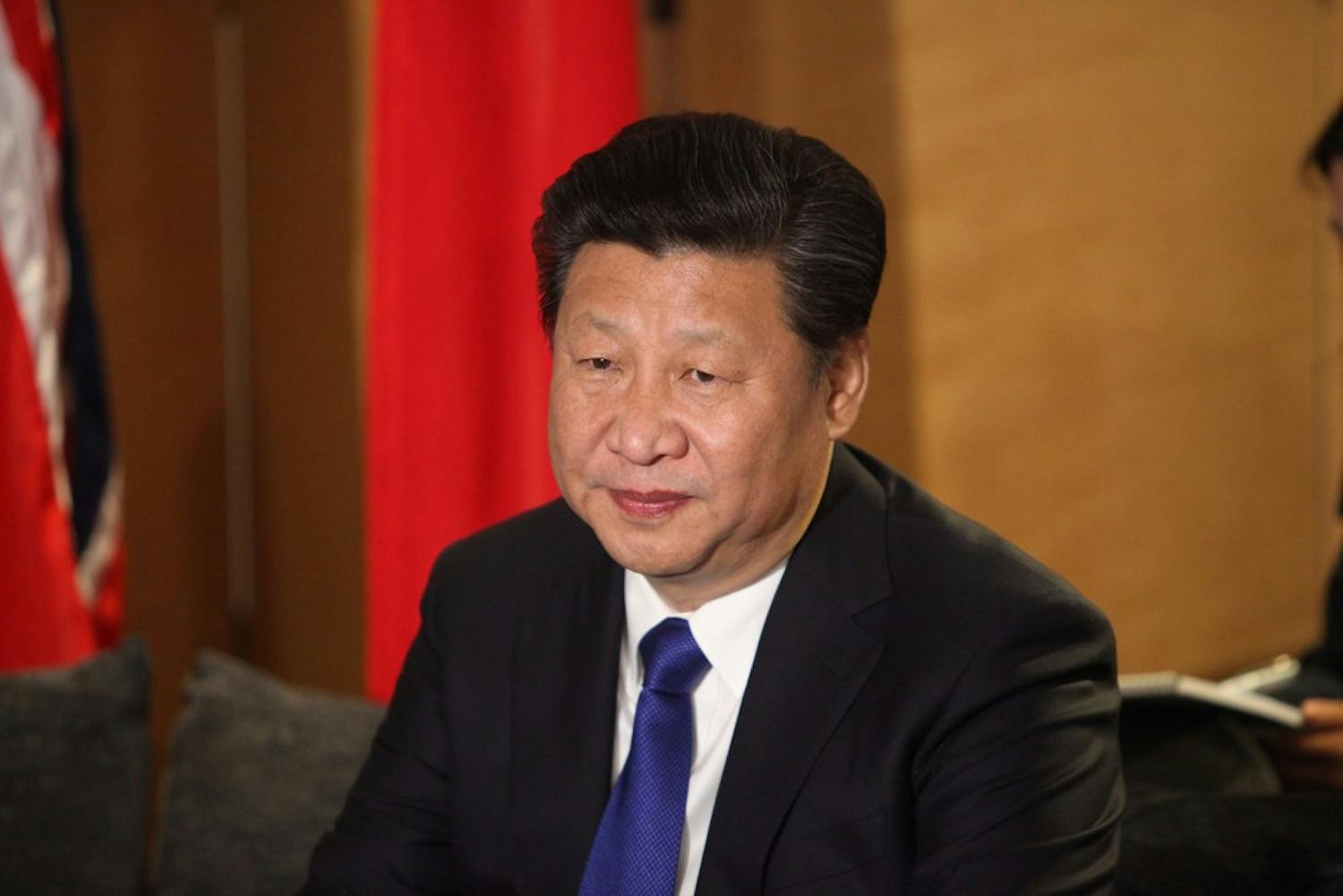 Xi Jinping, pictured here with extreme excitement on his face, can’t wait for the next state dinner.