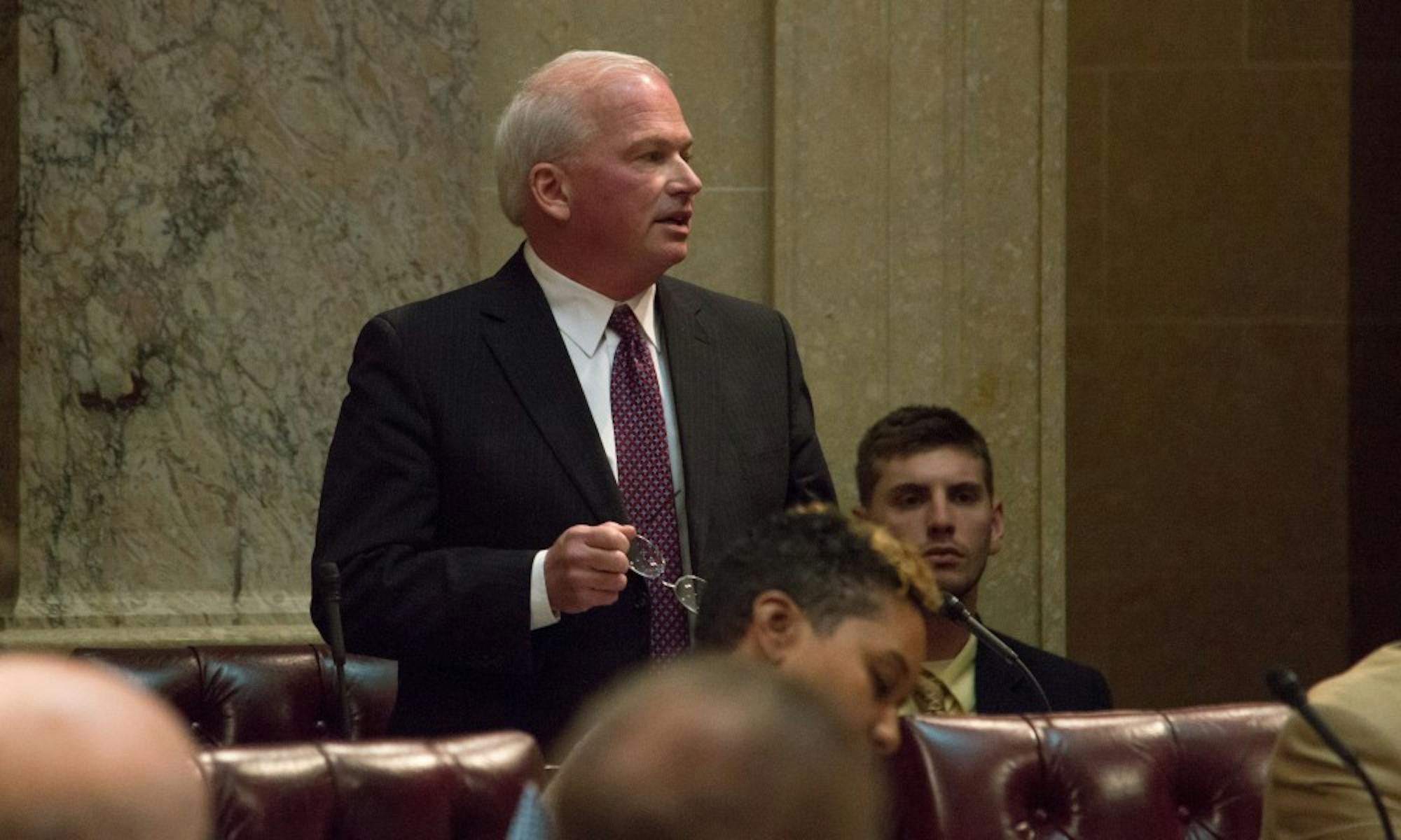 Senate Majority Leader Scott Fitzgerald, R-Juneau, was re-elected to his position Thursday.