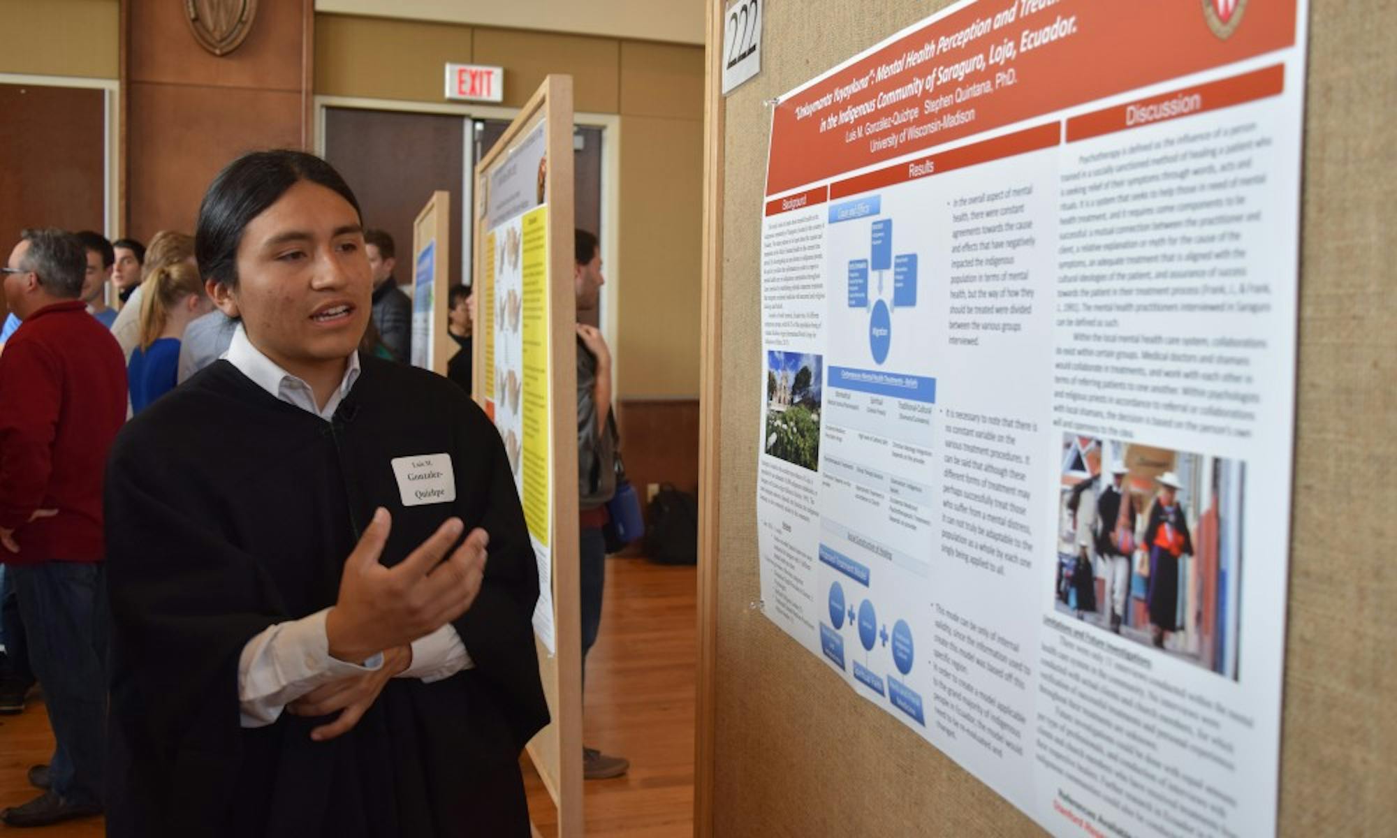 UW-Madison undergraduate Luis Gonzalez explained mental health stigmas that exist within Latin American culture.