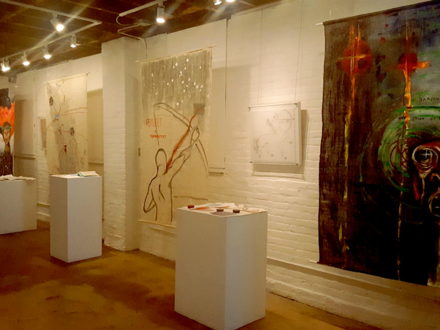 UW-Madison physics research has been transformed into art with the help of the Arts+Literature lab. Photo by Maggie Liu.