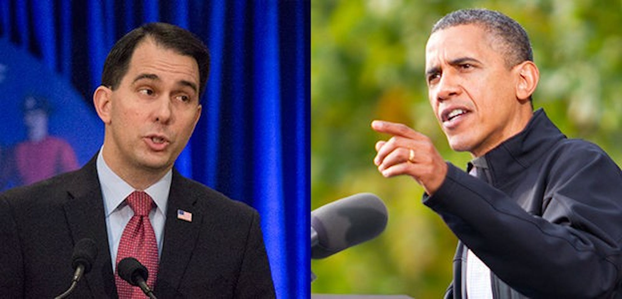 President Obama and Gov. Walker