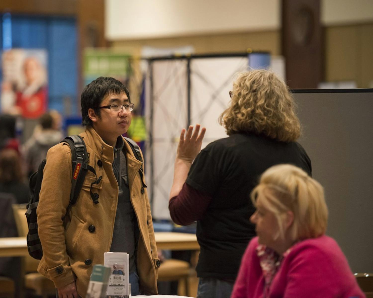 The Morgridge Center hosted about 80 organizations in Varsity Hall at the Public Service Fair.