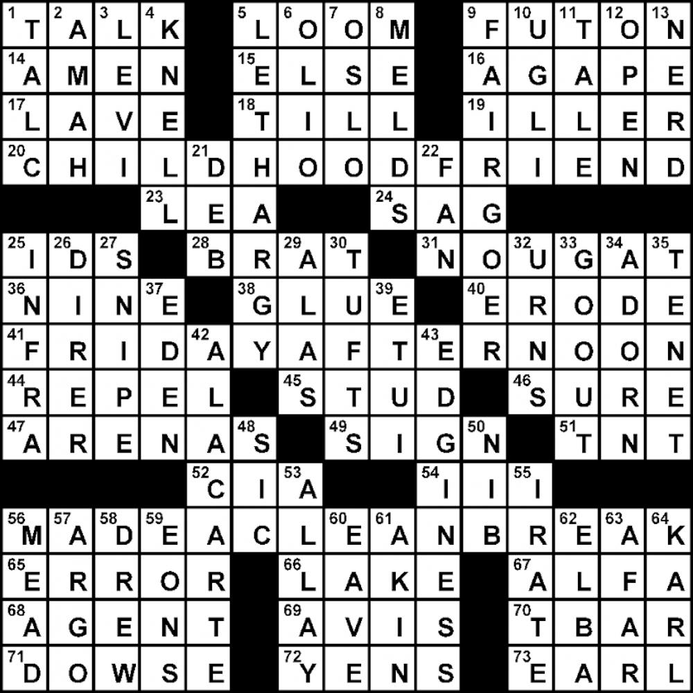 Crossword Solution - 11/06/2012