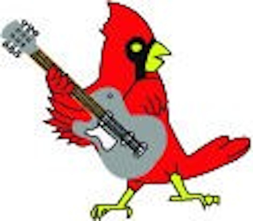 Cardinal Guitar Player