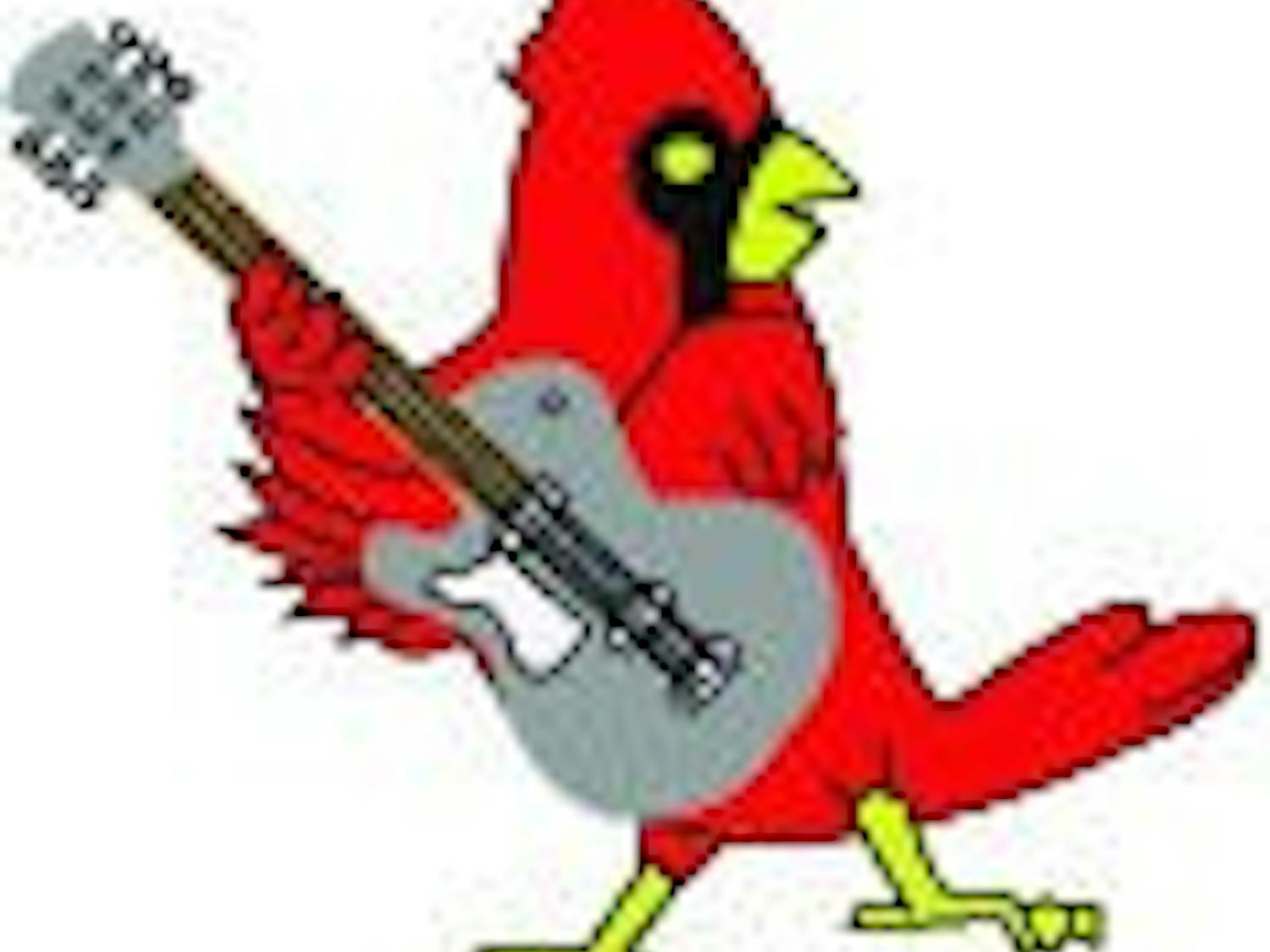 Cardinal Guitar Player