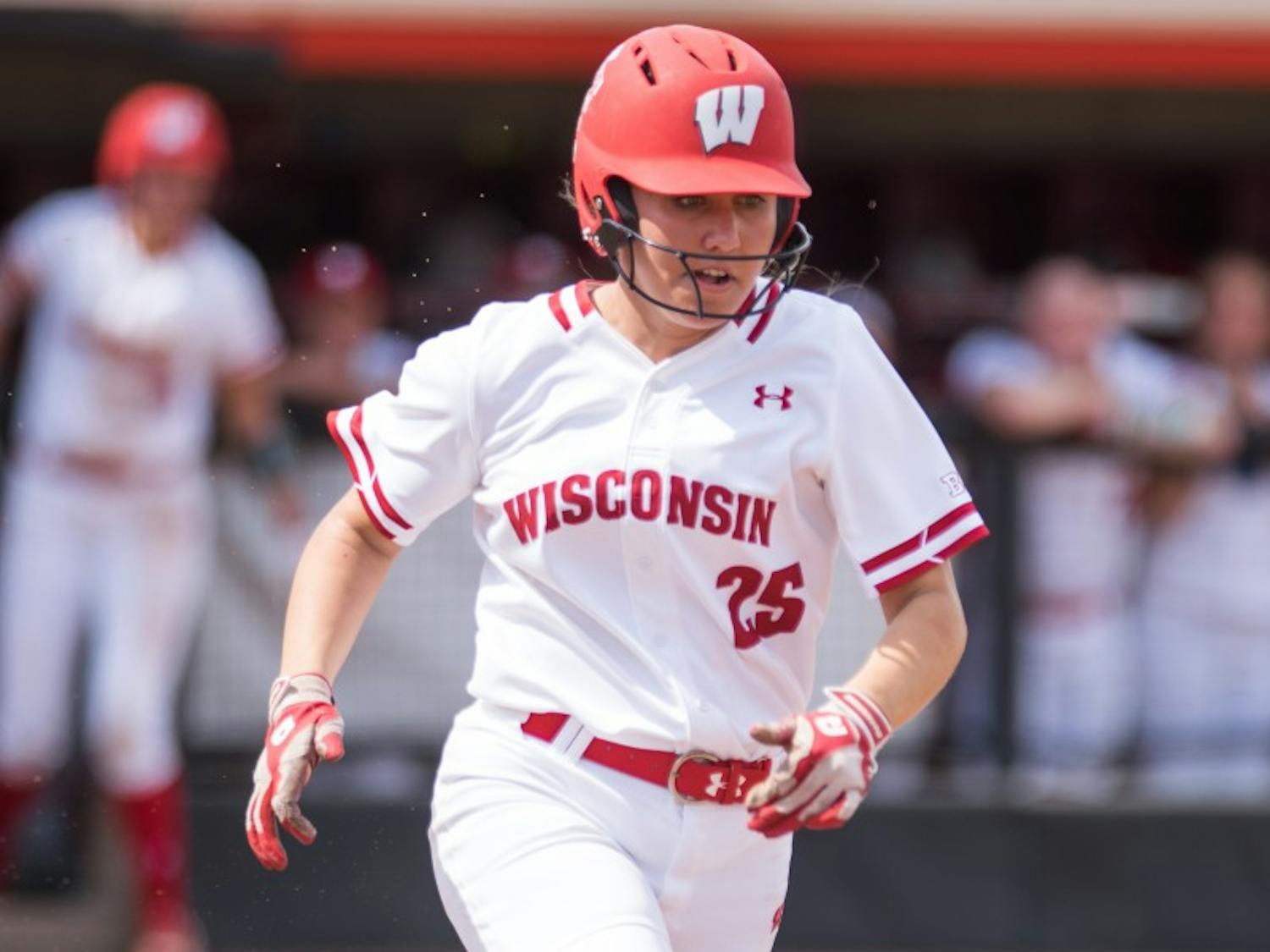 Jordan Little and the Badgers couldn't slow down a high-powered Wolverine offense Saturday.
