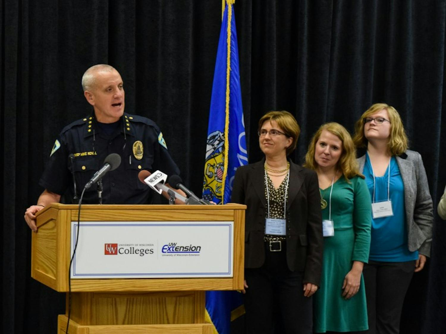 MPD Chief Mike Koval spoke at a press conference Thursday announcing the MARI program.
