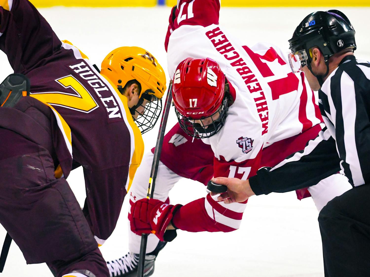 PHOTOS: Minnesota pushes past No. 9 Wisconsin in overtime brawl, 2-1