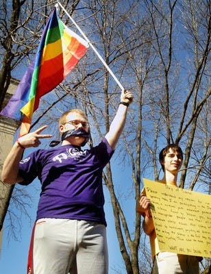 Students march to Capitol for Day of Silence supporting LGBT rights
