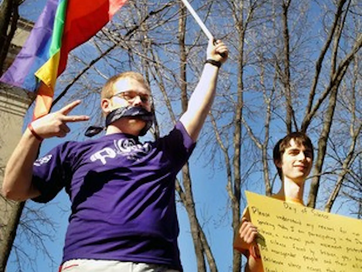 Students march to Capitol for Day of Silence supporting LGBT rights